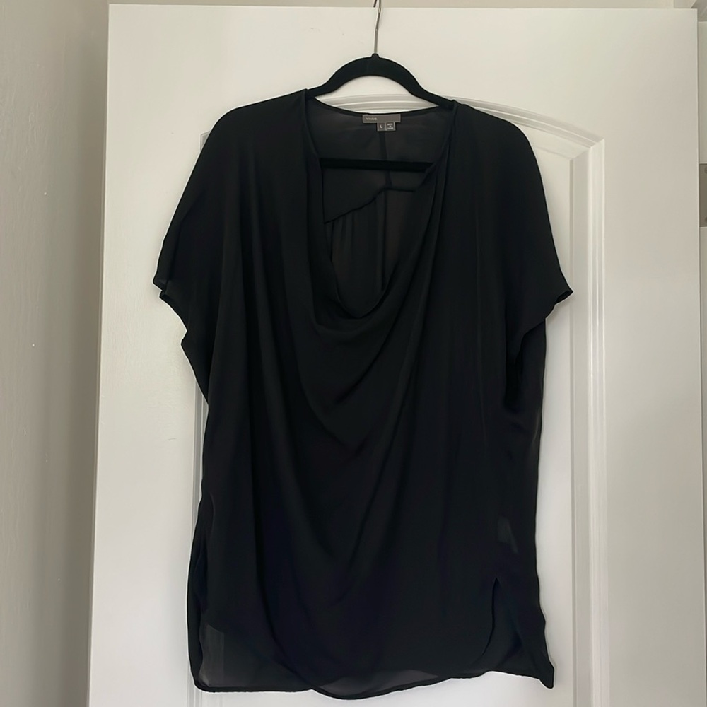 Vince Shear, LV, short sleeve tank blouse size large